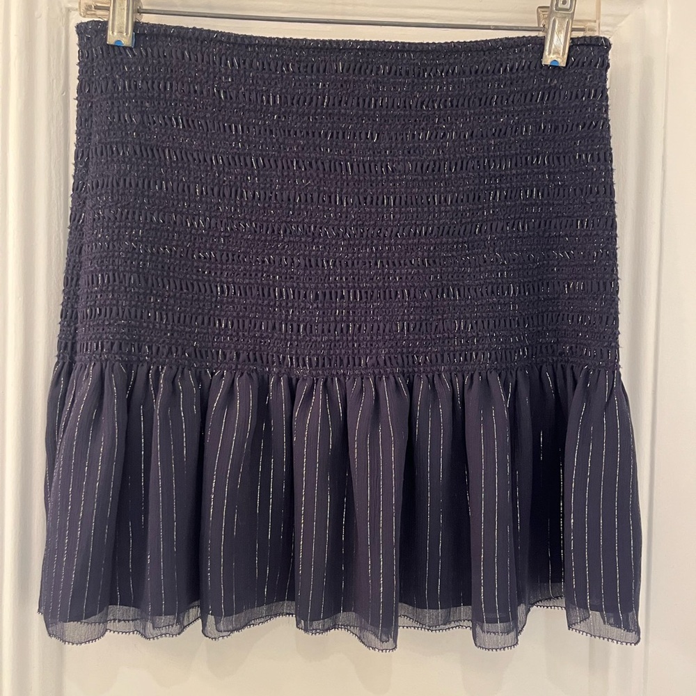 Derek Lam 10 Crosby 10 Smocked Mini Skirt - size 6
